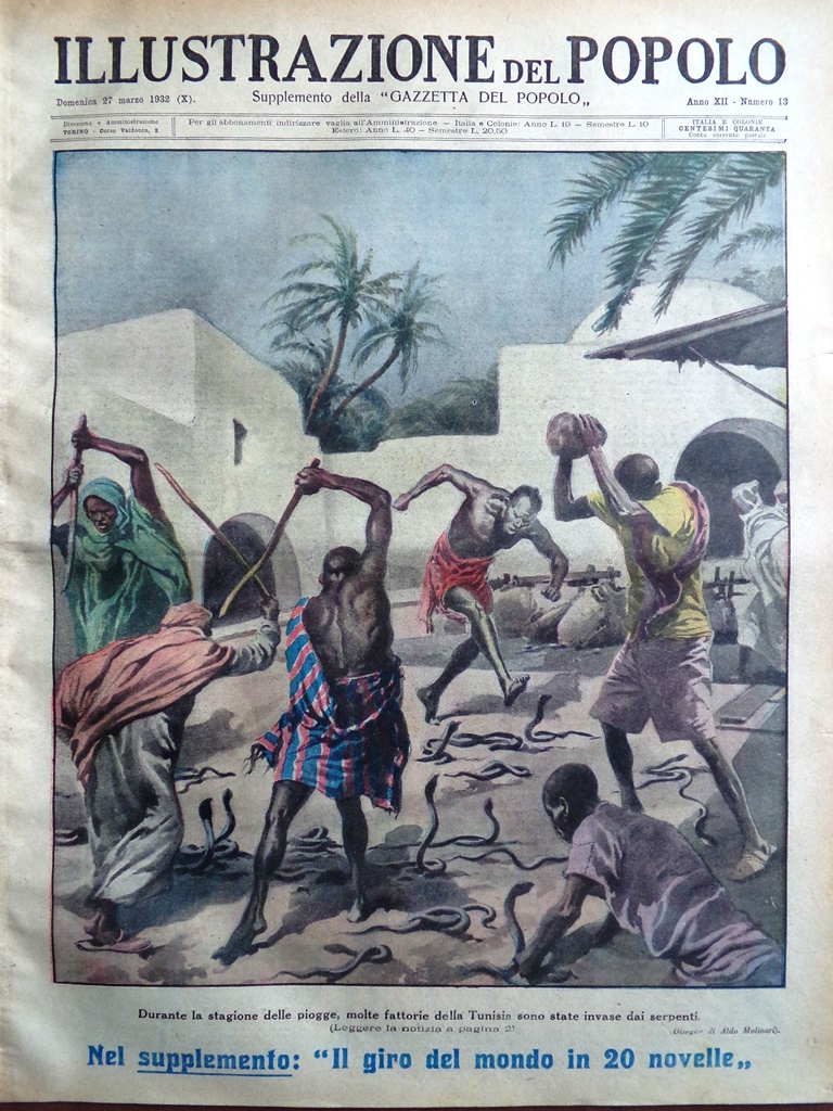 Illustrazione del Popolo 27 Marzo 1932 Fedor Saljapin Alessandria Crimea …