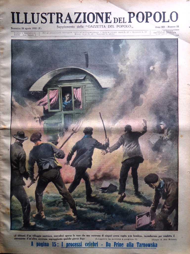 Illustrazione del Popolo 28 Agosto 1932 Olimpiadi Los Angeles Earhart …