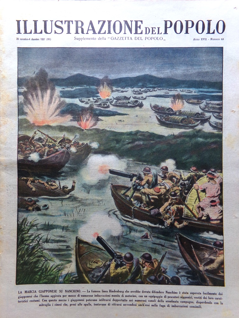 Illustrazione del Popolo 28 Novembre 1937 Nanchino Duca D'Aosta Mostra …