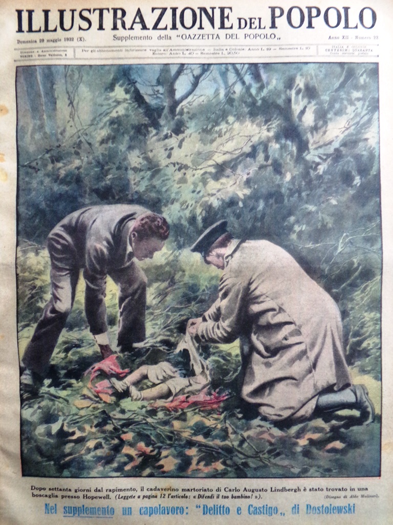 Illustrazione del Popolo 29 Maggio 1932 Charles Lindbergh Giro Italia …