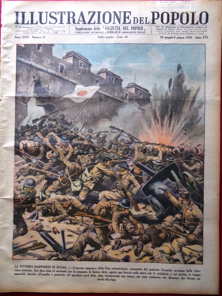 Illustrazione del Popolo 29 Maggio 1938 Duce Genova Tannu Tuva …