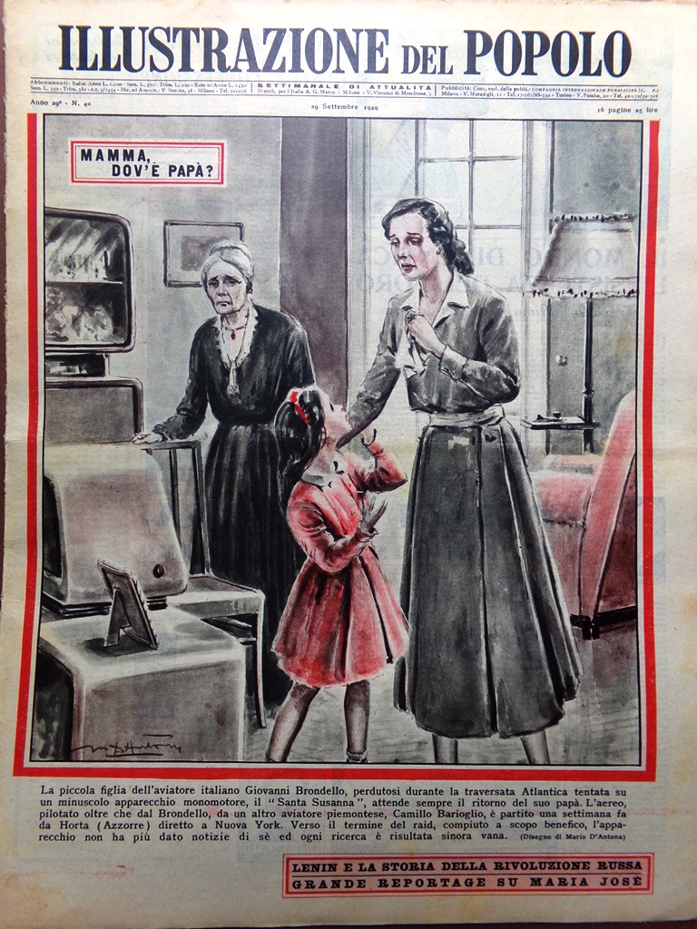 Illustrazione del Popolo 29 Settembre 1949 Noronic Barbieri Coppi Bartali …