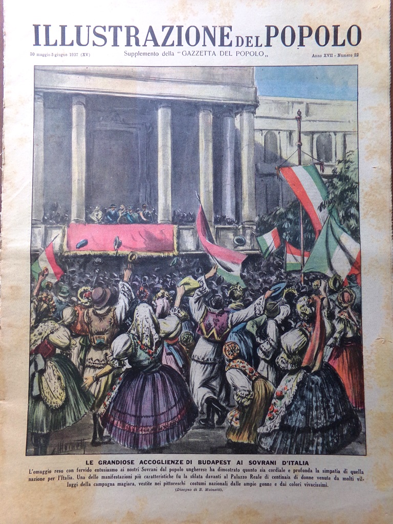 Illustrazione del Popolo 30 Maggio 1937 Morte Rockefeller Oro in …