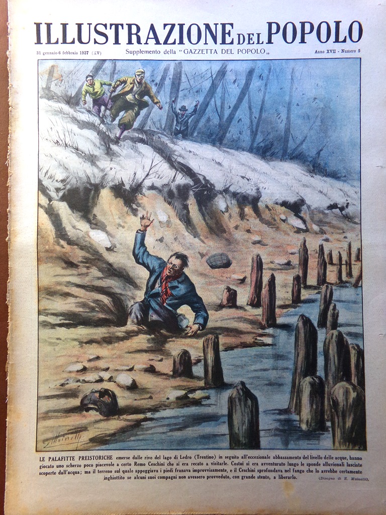 Illustrazione del Popolo 31 Gennaio 1937 Duce Duca Kent Petrolio …