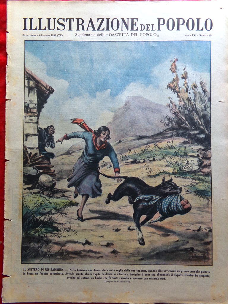 Illustrazione del Popolo 5 Dicembre 1936 Horthy Roma Pattinaggio Tofano …