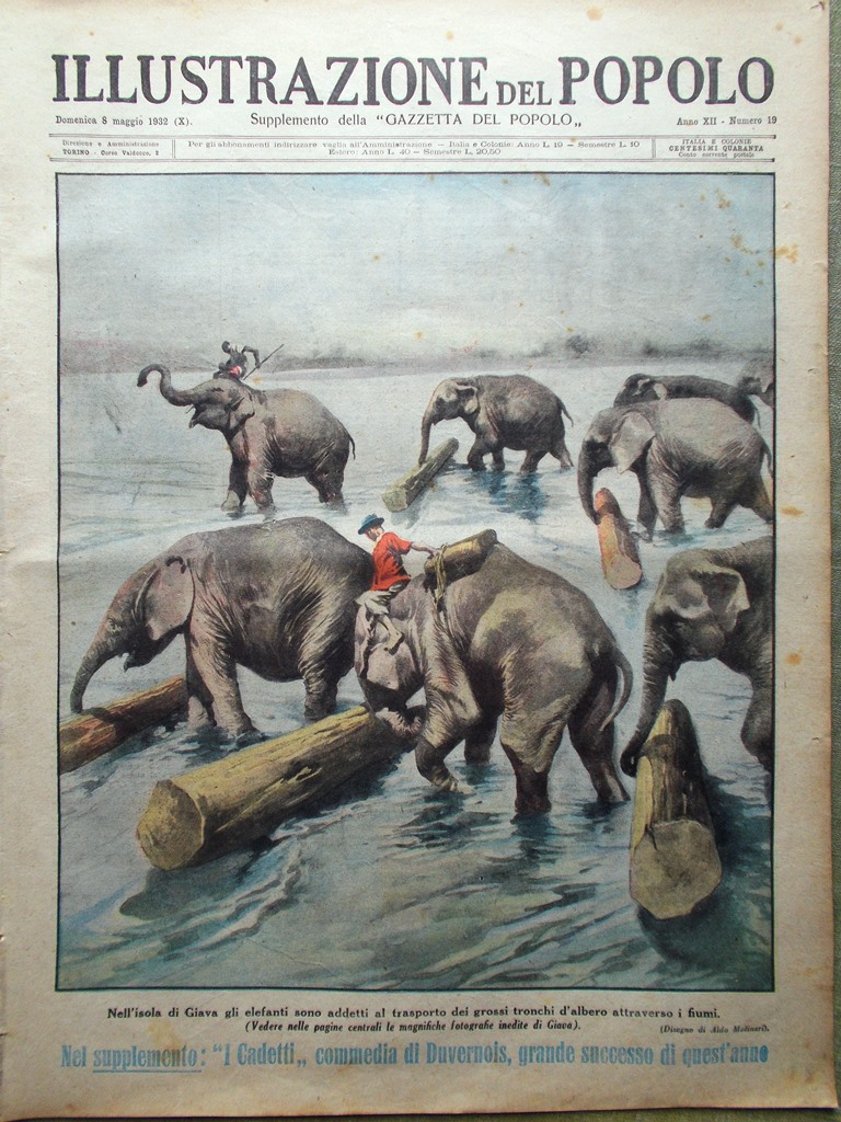 Illustrazione del Popolo 8 Maggio 1932 Spiriti Medium Teatro Tedesco …