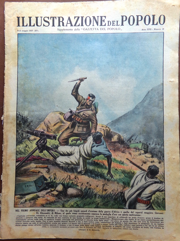 Illustrazione del Popolo 9 Maggio 1937 Impero Corallo Bilbao De …