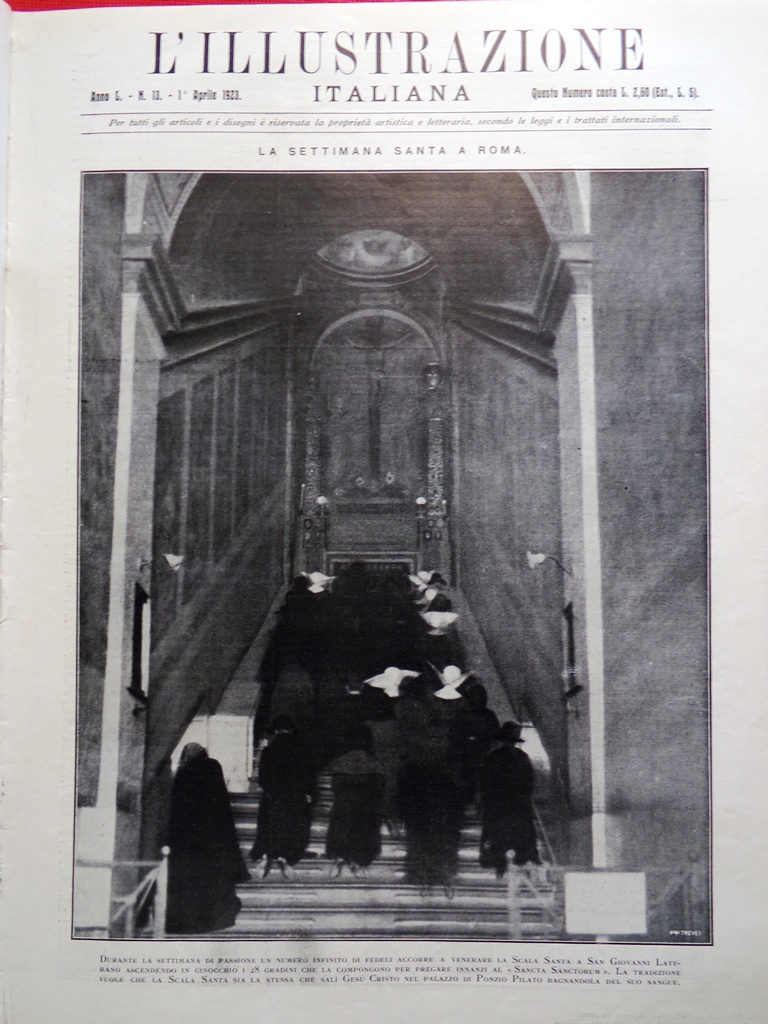 L'Illustrazione Italiana 1 Aprile 1923 Morte Sarah Bernhardt Autostrada Milano