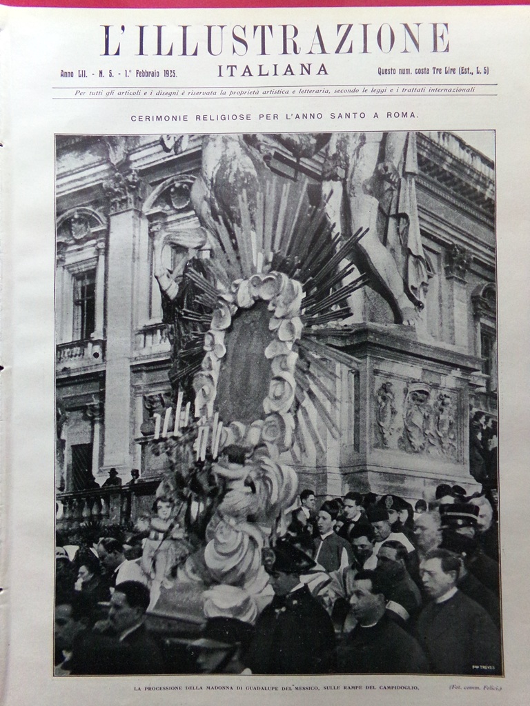 L'Illustrazione Italiana 1 Febbraio 1925 Falconieri Campobasso Museo di Pistoia