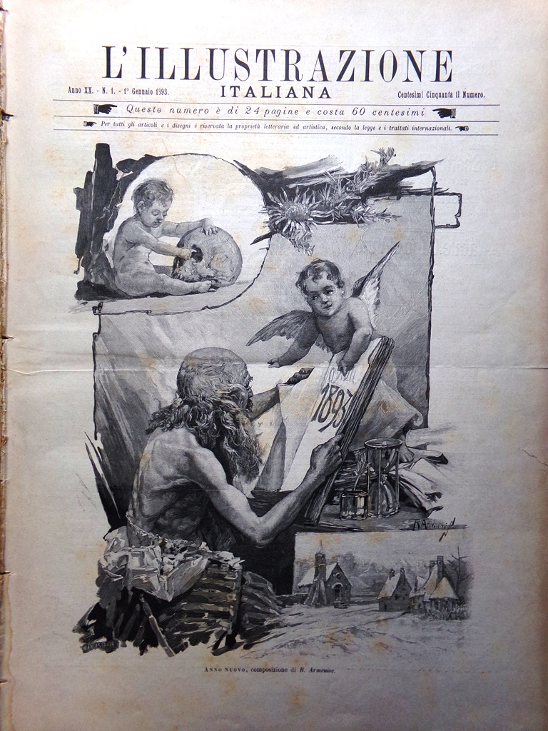 L'Illustrazione Italiana 1 Gennaio 1893 Francesco Guardi Università Roma Panama