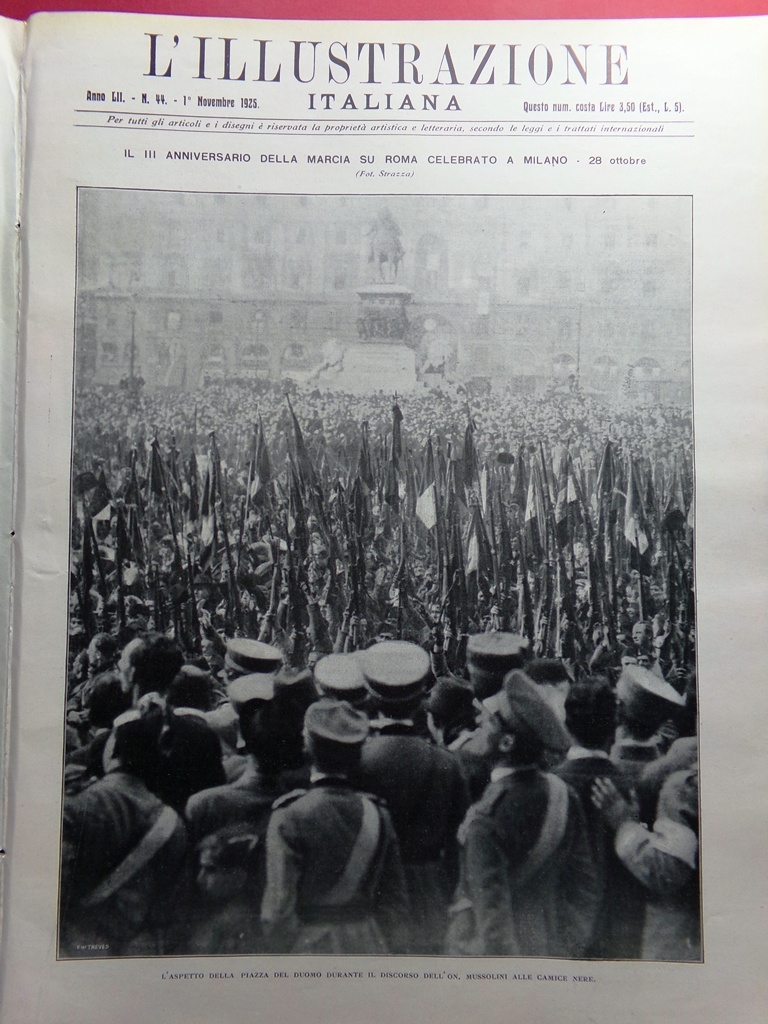 L'Illustrazione Italiana 1 Novembre 1925 Marcia Roma Piombino Cattozzo Spielberg