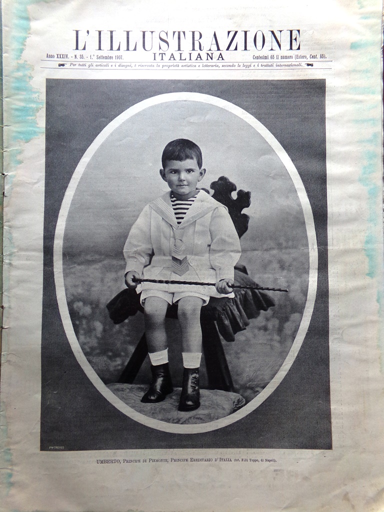 L'Illustrazione Italiana 1 Settembre 1907 Wellman Polo Nord Valsesia Ossola …