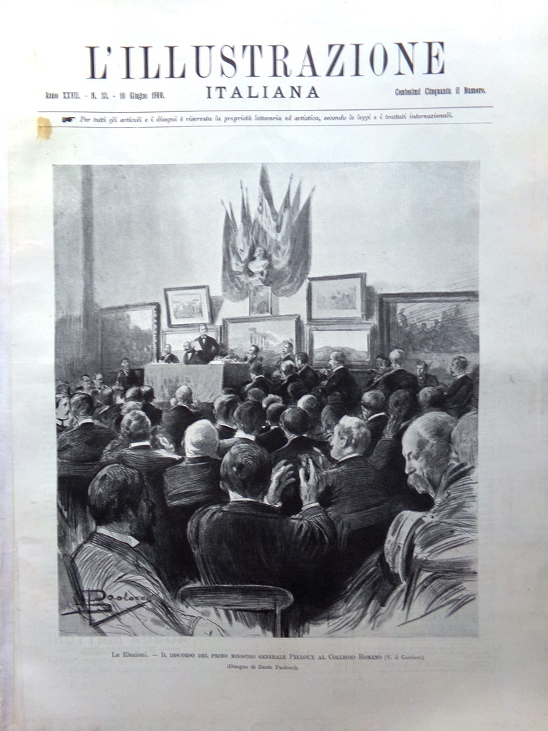 L'Illustrazione Italiana 10 Giugno 1900 Maternità Milano Elezioni Muraglia Cina