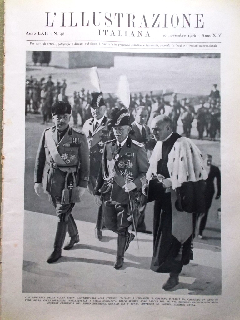 L'Illustrazione Italiana 10 Novembre 1935 Gozzano Sapienza Cometa Halley Cristo