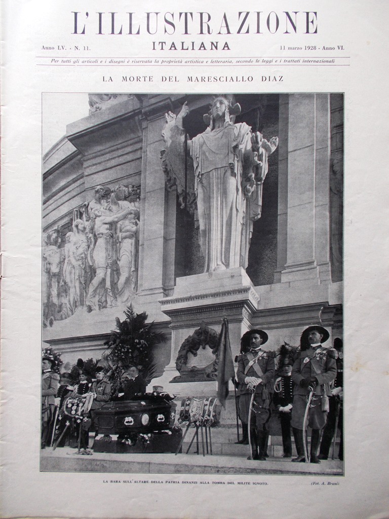 L'Illustrazione Italiana 11 Marzo 1928 Speciale Morte Armando Diaz Scala …