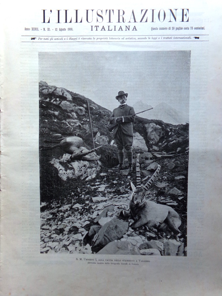 L'Illustrazione Italiana 12 Agosto 1900 Speciale Regicidio di Umberto I …