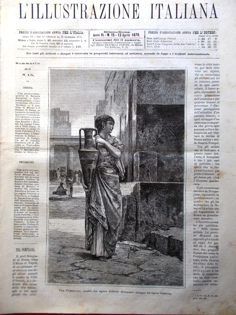 L'Illustrazione Italiana 13 Aprile 1879 Seghedino Vittoria Pedrotti Conegliano