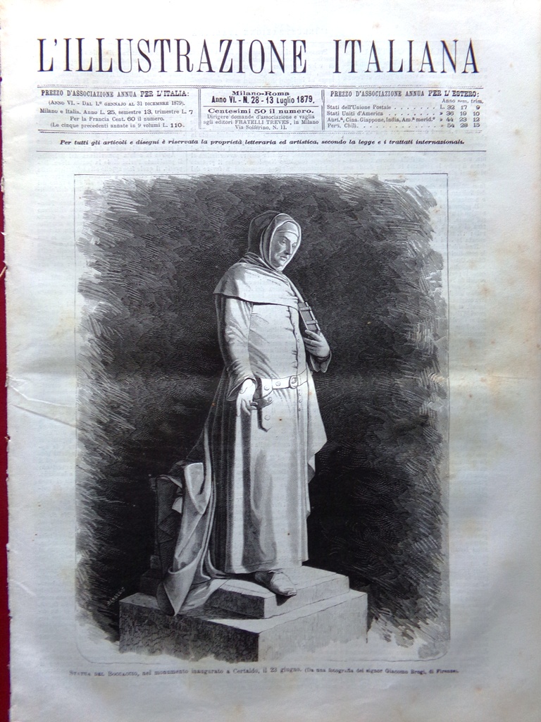 L'Illustrazione Italiana 13 Luglio 1879 Regata Tevere Custoza Napoleone Penalver