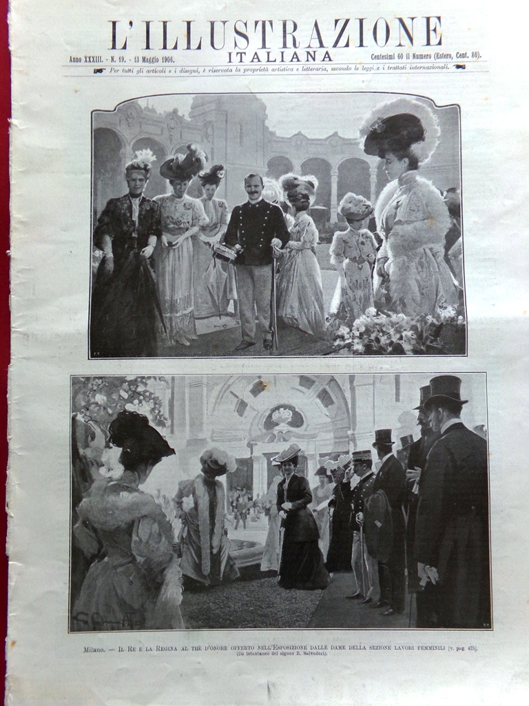 L'Illustrazione Italiana 13 Maggio 1906 Sisma in California San Gennaro …