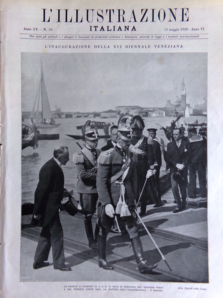 L'Illustrazione Italiana 13 Maggio 1928 Nobile Cavalieri di Malta Rodi …