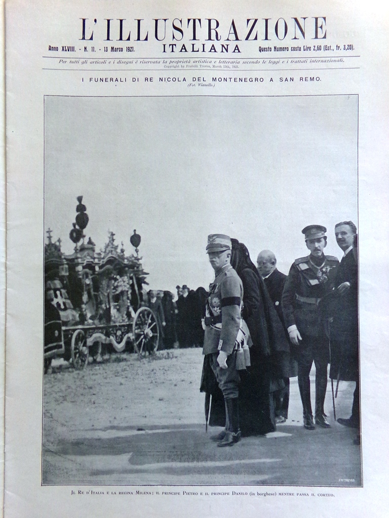 L'Illustrazione Italiana 13 Marzo 1921 Pola Nicola Montenegro Sem Benelli …