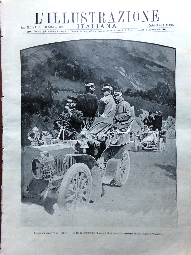 L'Illustrazione Italiana 13 Settembre 1903 Manovre in Veneto Coppa America …