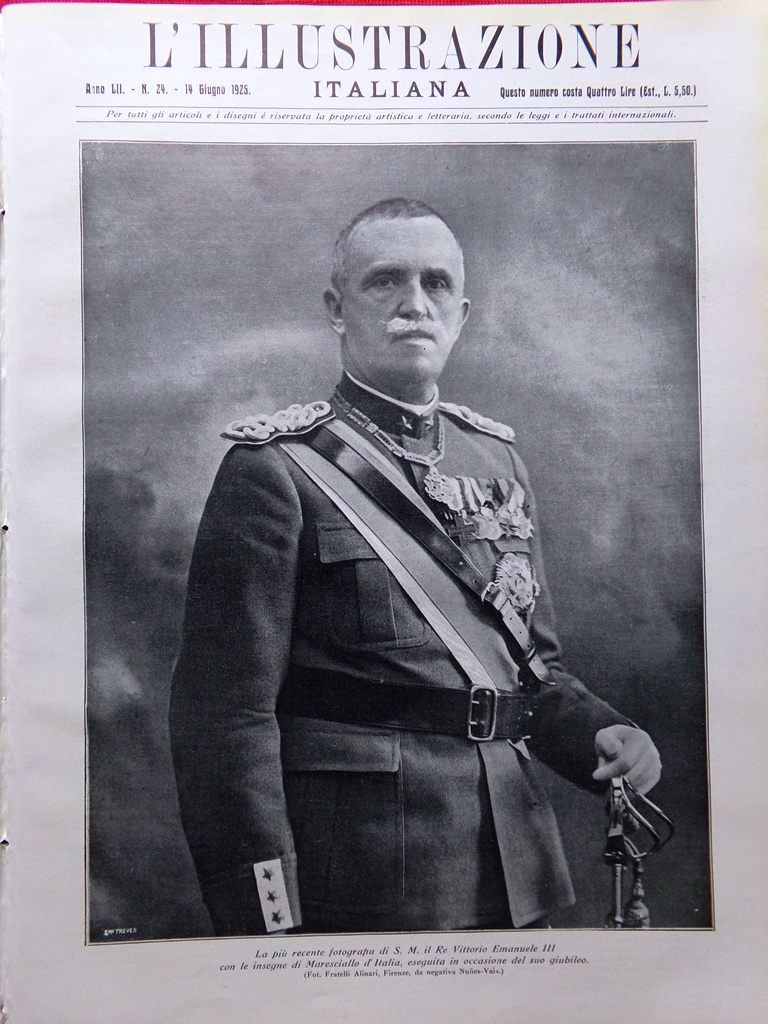 L'Illustrazione Italiana 14 Giugno 1925 Vittorio Emanuele III Itala Flammarion