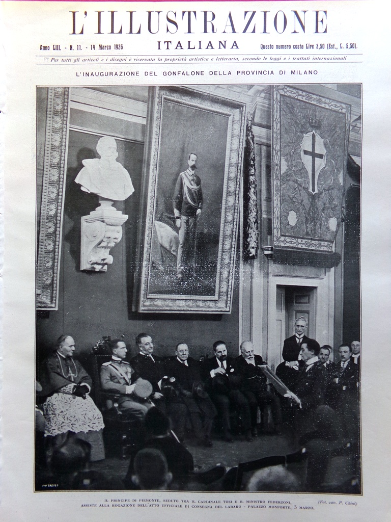 L'Illustrazione Italiana 14 Marzo 1926 Matilde Serao Napoli Kovancina Nuvolari