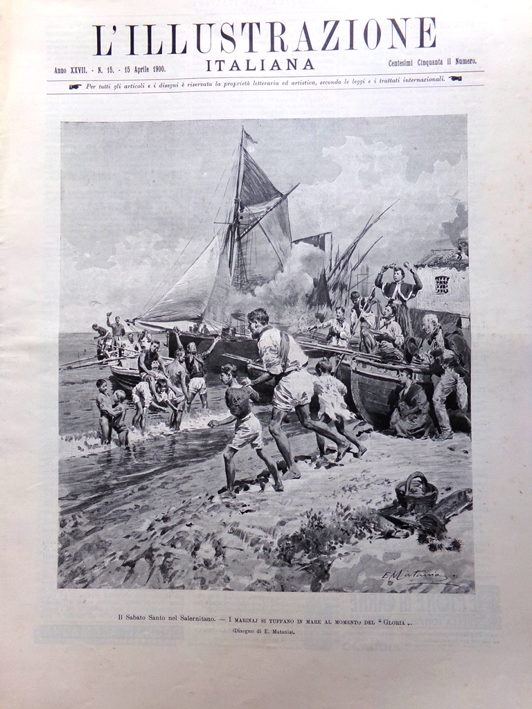 L'Illustrazione Italiana 15 Aprile 1900 Grande Muraglia Cina Crebbio Anno …