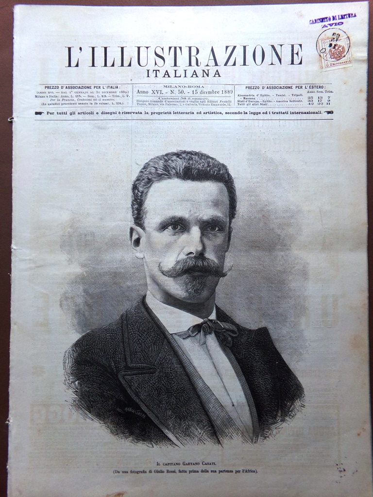 L'Illustrazione Italiana 15 Dicembre 1889 Casati Galofre Giarre Verdi Partenope