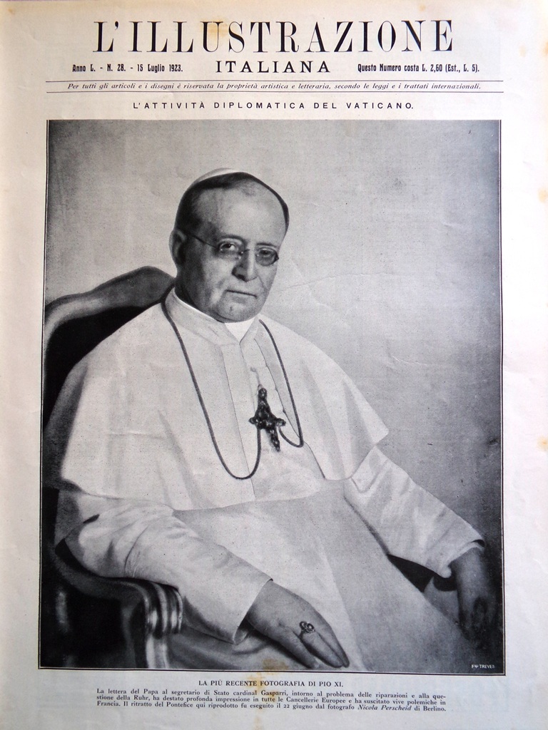 L'Illustrazione Italiana 15 Luglio 1923 Papa Eritrea Comandini Beccaria Rosselli