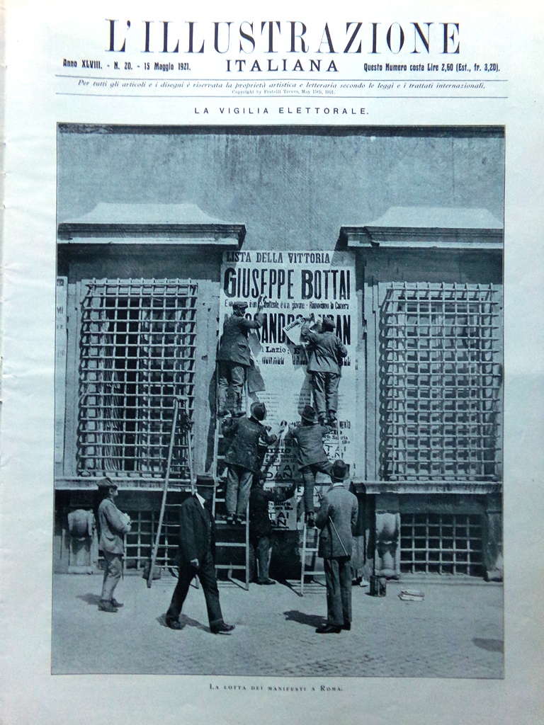 L'Illustrazione Italiana 15 Maggio 1921 Eleonora Duse Zacconi Elezioni Roma …