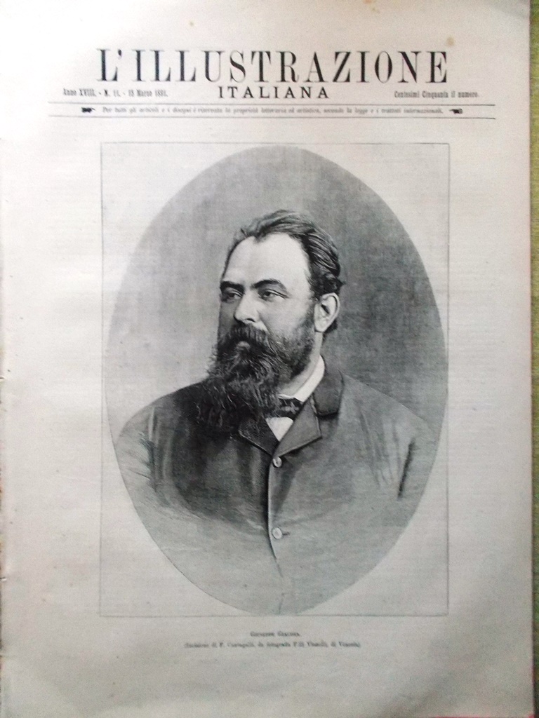 L'Illustrazione Italiana 15 Marzo 1891 Giacosa Esposizione di Giocattoli Sacchi