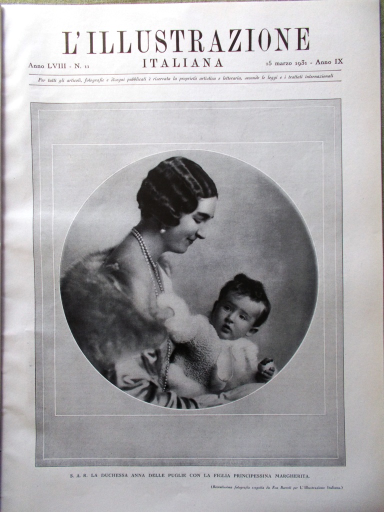 L'illustrazione Italiana 15 Marzo 1931 Gandhi Inghilterra Mascagni Nazario Sauro