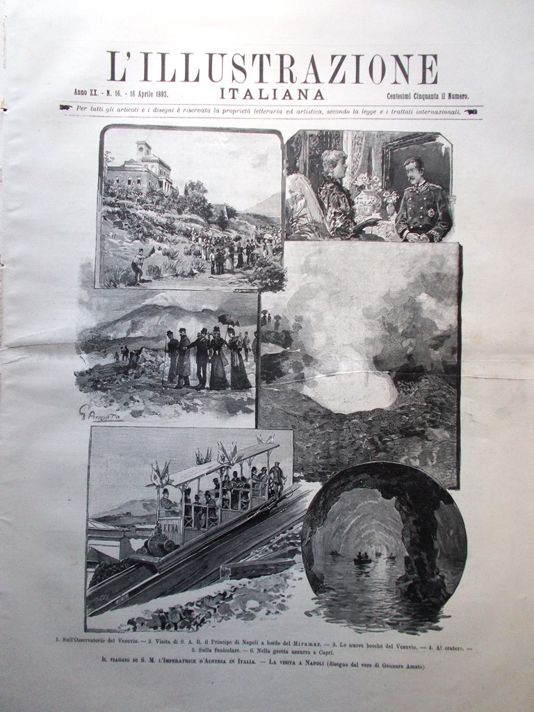 L'Illustrazione Italiana 16 Aprile 1893 Guarigione Sindaco Mosca Regina Vittoria