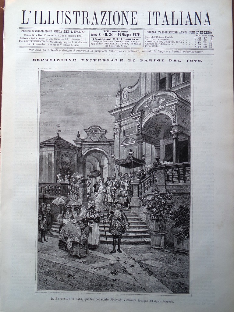 L'Illustrazione Italiana 16 Giugno 1878 Attentati Guglielmo Stanley Hugo Renan