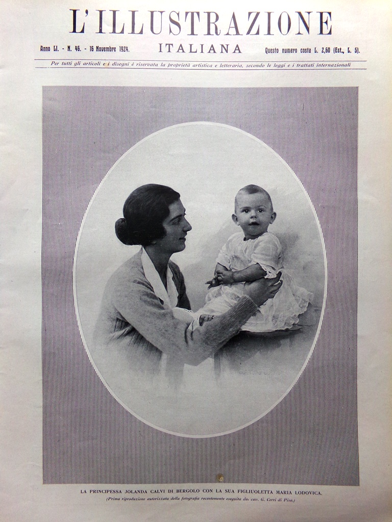 L'Illustrazione Italiana 16 Novembre 1924 National Gallery Vaticano Cavalleria