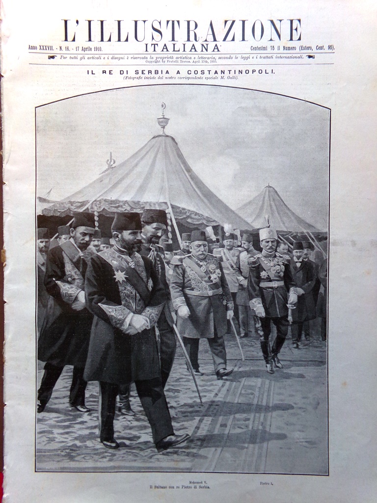 L'Illustrazione Italiana 17 Aprile 1910 Fino Michele Rua Taranto Frank …
