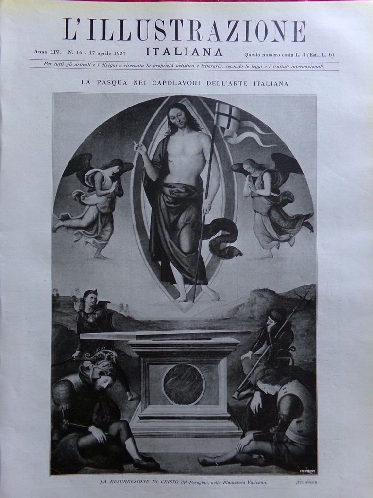 L'Illustrazione Italiana 17 Aprile 1927 Montecatini Petrarca Padova 1000 Miglia
