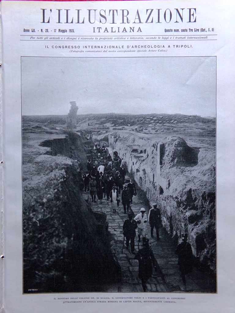 L'Illustrazione Italiana 17 Maggio 1925 Congresso Tripoli Feste Cagliari Estero