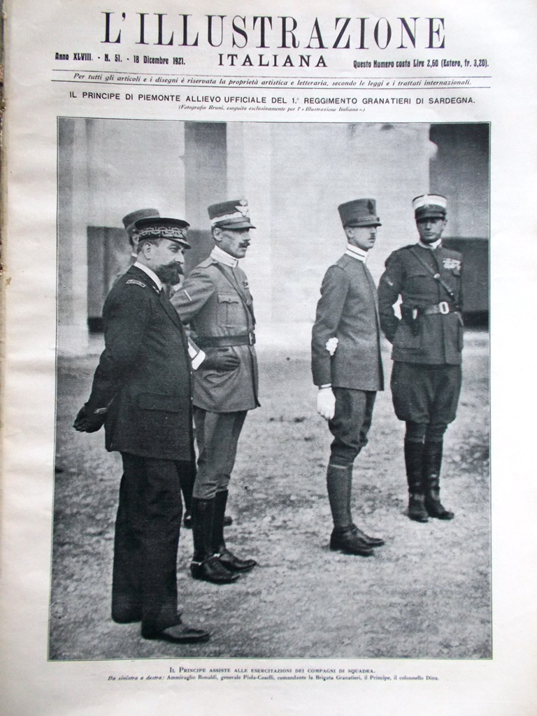 L'Illustrazione Italiana 18 Dicembre 1921 Manzoni Ojetti Rambaldo Berrini Wilna