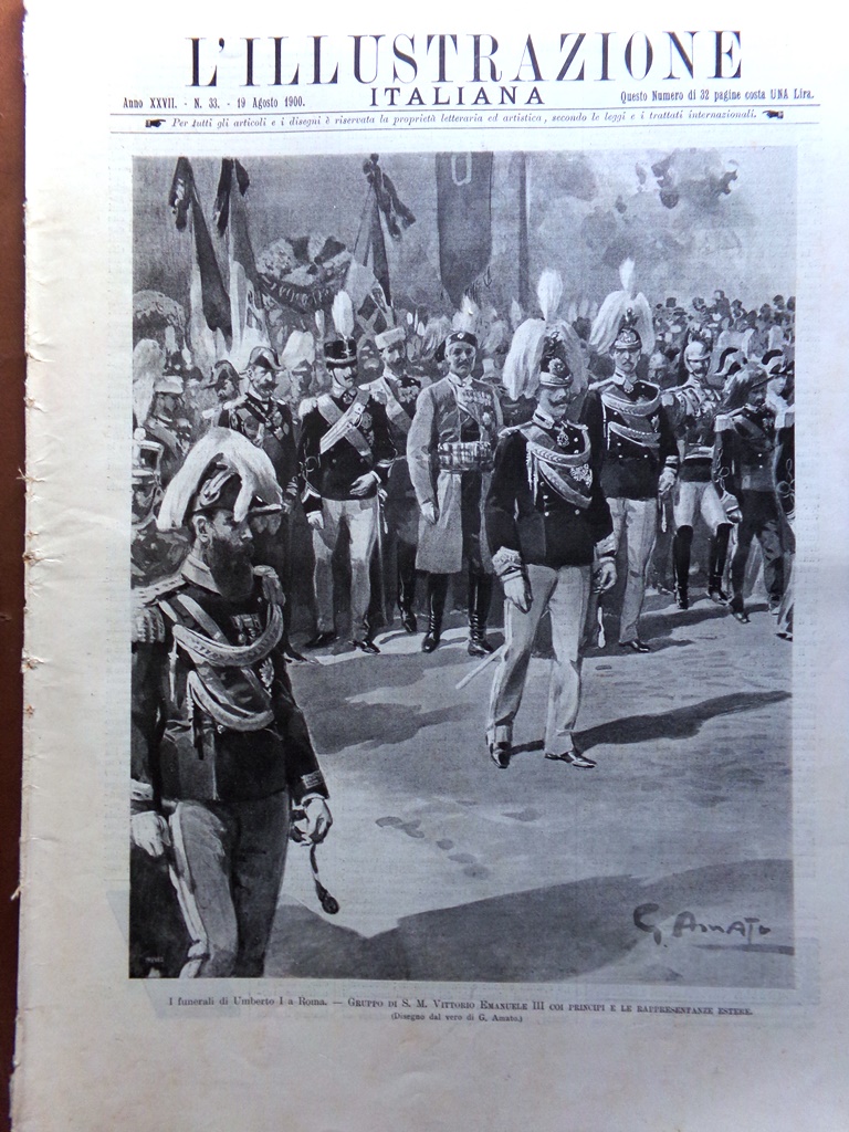 L'Illustrazione Italiana 19 Agosto 1900 Castel Giubileo Vittorio Emanuele Savoia