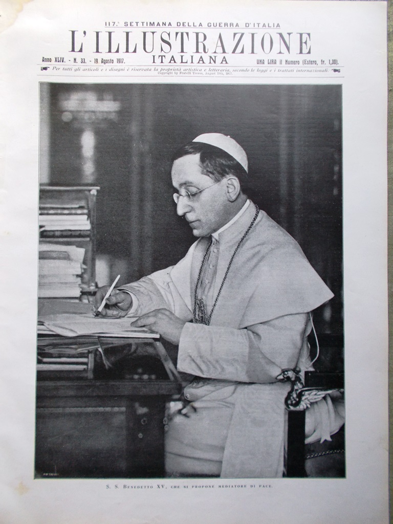 L'Illustrazione Italiana 19 Agosto 1917 WW1 Nazario Sauro Fiandre Cordevole …