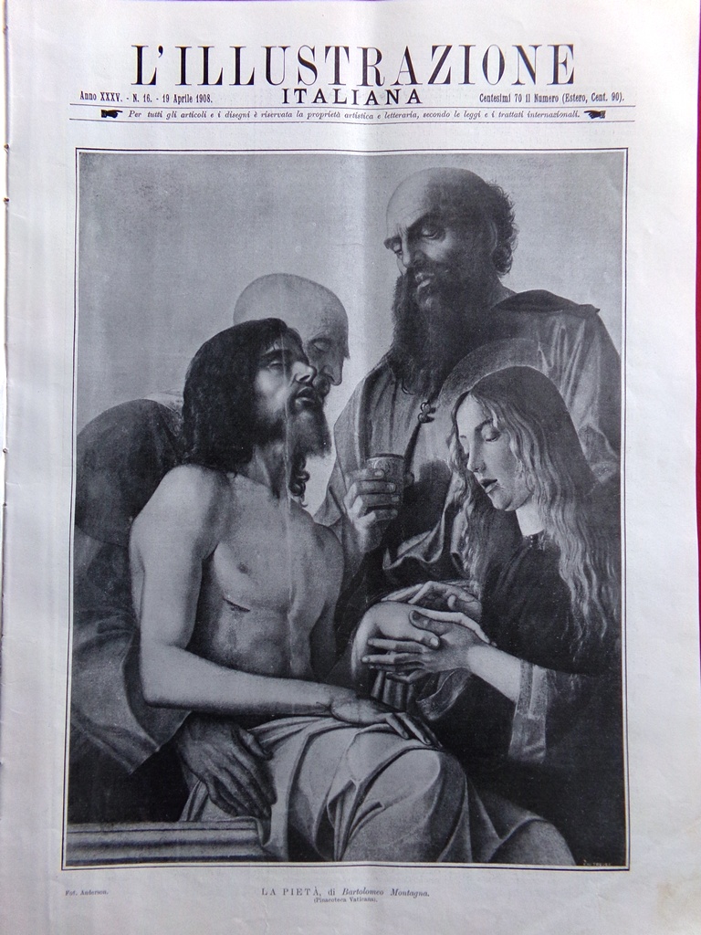 L'Illustrazione Italiana 19 Aprile 1908 Carro di Firenze Pasqua Ventagli …