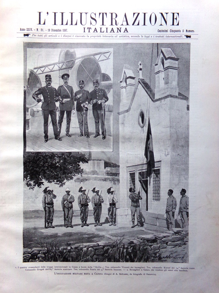 L'illustrazione Italiana 19 Dicembre 1897 Alfedena Uragano Golfo Napoli Brioschi