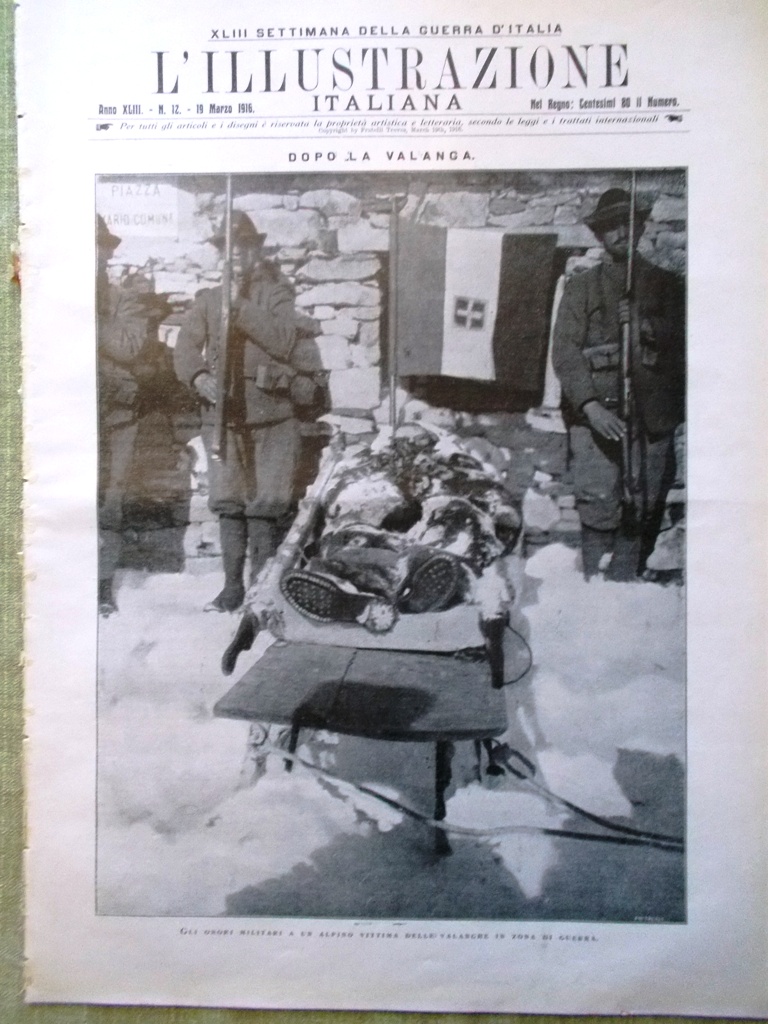 L'illustrazione Italiana 19 Marzo 1916 WW1 Battaglia di Verdun Bailo …