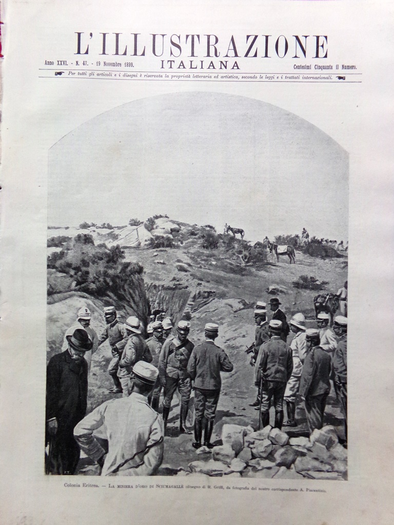 L'Illustrazione Italiana 19 Novembre 1899 Barberton Marconi Telegrafo Scavi Foro