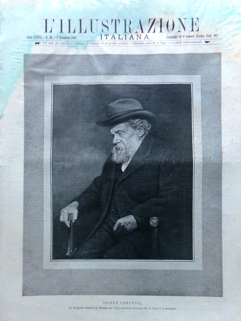 L'Illustrazione Italiana 2 Dicembre 1906 Thaulow Giorgio Carducci Galli Mascagni