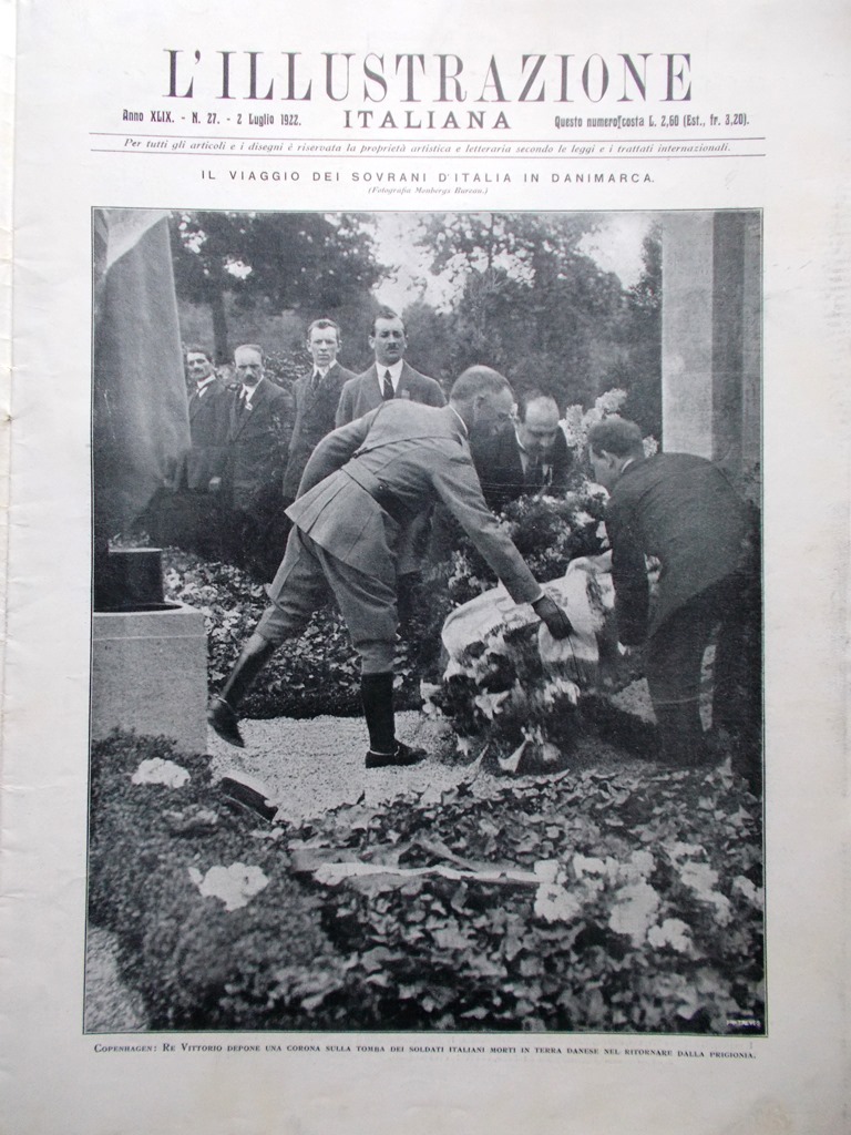 L'Illustrazione Italiana 2 Luglio 1922 Pirelli Nafta Vado Ligure Re …