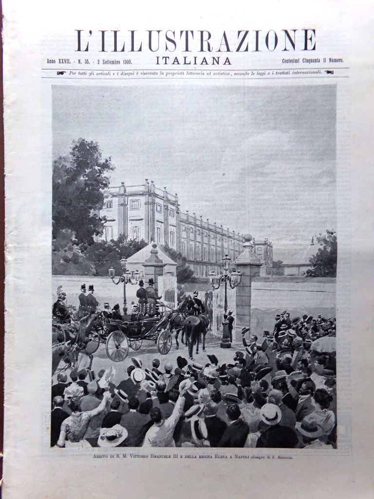 L'Illustrazione Italiana 2 Settembre 1900 Processo Bresci Cina Lago di …